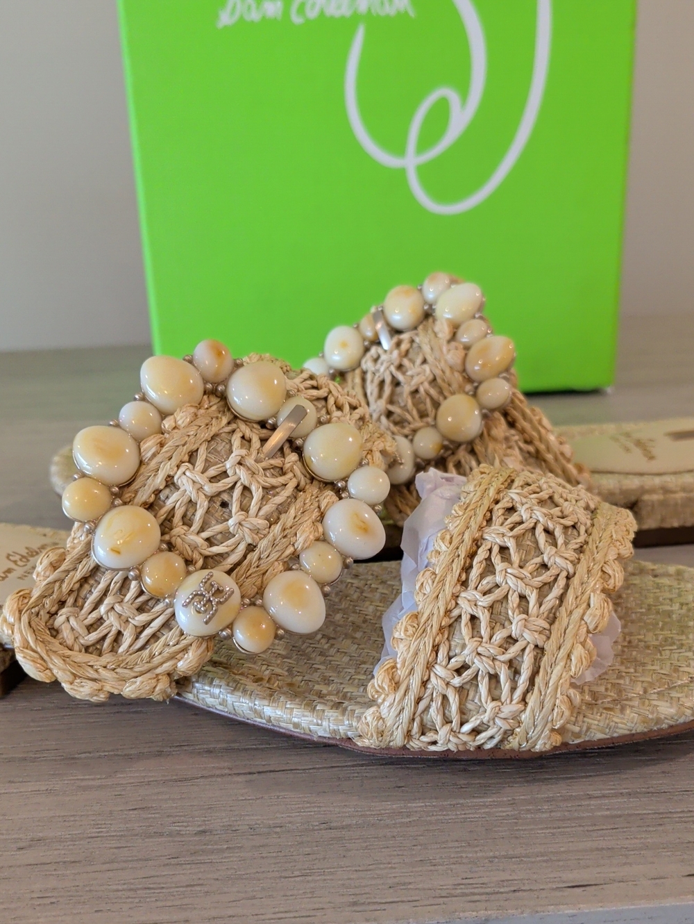Sam Edelman NIB 6.5 Raffia Sandals - Picture 2 of 7